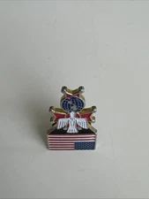 Knights of Columbus 4th Degree Lapel Pin Patriotic Emblem USA Flag Dove Globe