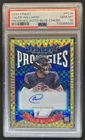 2024 Topps Finest Caleb Williams Prodigies Auto RC Blue Checkerboard #/99 PSA 10
