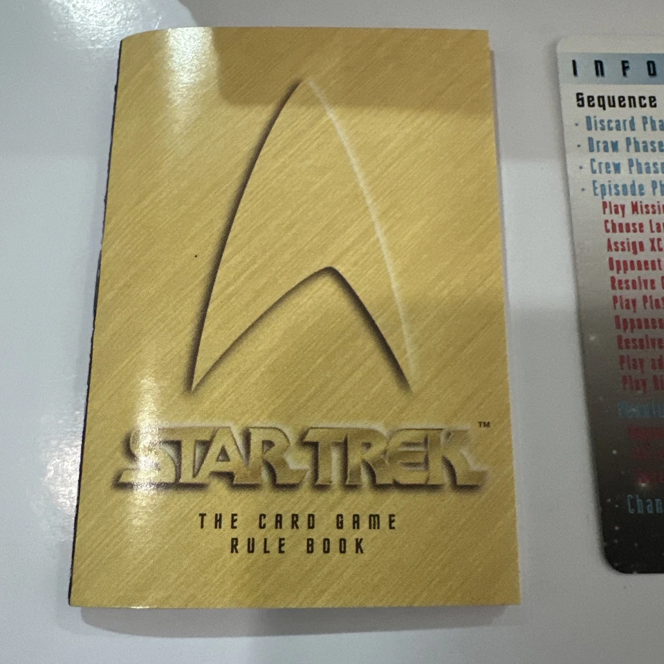 1996 STAR TREK The Card Game Complete 306/306 Card set with Rulebook NM Unplayed - Image 3 of 4