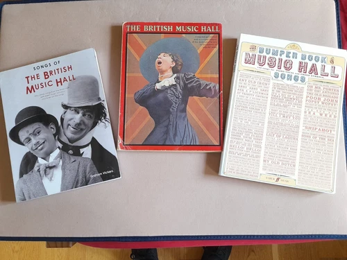BRITISH  MUSIC HALL LOT 3 BOOKS DAVISON 1971 +2 OTHER  MUSIC HALL SONGS (NEW)