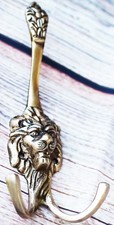 Lion Head Solid Brass Home Bathroom Hat Coat ...