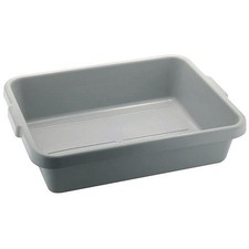 Sunnex Grey Plastic Tote Box - 55 x 42 x 15cm Storage Container