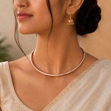 Pure Copper Neck Cuff Choker,Thick Copper Statement Necklace, Handmade Jewelry G