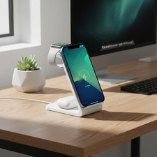 15W 3-in-1 Wireless Fast Charging Station for iPhone Apple Watch AirPods