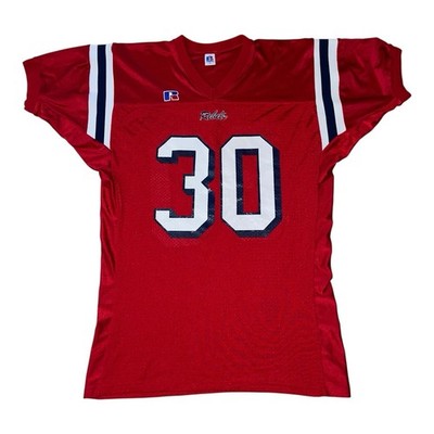 VTG Ole Miss Russell Football Jersey USA Made Mens XL Red #30