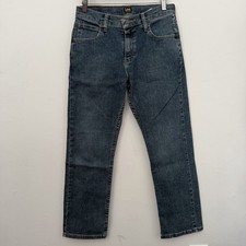 Lee Regular Fit Boys Straight Jeans 12 Husky Blue Denim