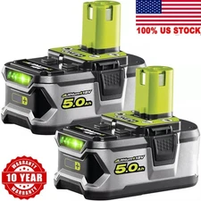 2PACK 5.0Ah For RYOBI 18V Battery One Plus High Capacity P108 Lithium-Ion P102