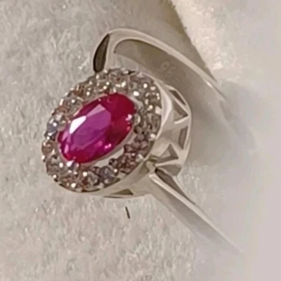 Gold Ring 585 mit echt Rubin - Bild 1 von 4