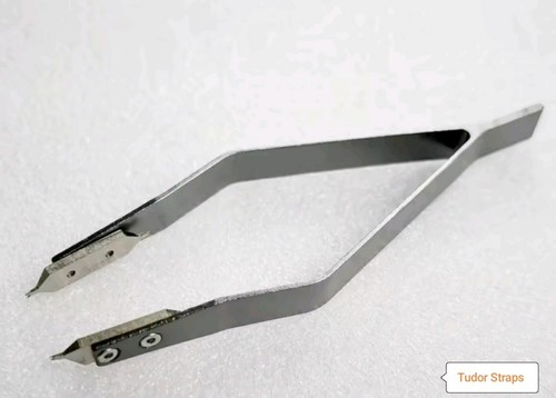 Premium Watch Repair Tool Spring Bar Remover Quality Metal V-Shaped Tweezer Grey - Picture 3 of 6