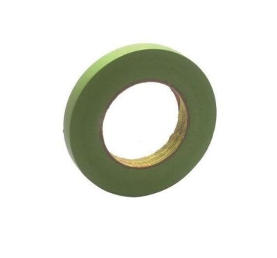 3M 26334 3/4'' Green Scotch Masking Tape 233+ 18mm 6 Rolls Half Sleeve