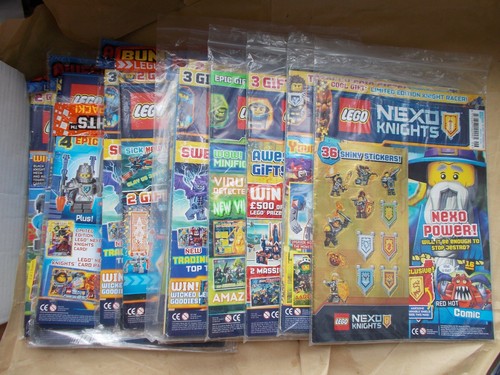 LEGO NEXO MAGAZINE PACKS *NO LEGO* NEW KNIGHTS COMICS POSTERS PUZZLES GAMES PICK - Picture 1 of 48