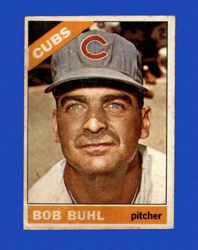 1966 Topps Venezuelan Set-Break #185 Bob Buhl LOW GRADE (filler) *GMCARDS*