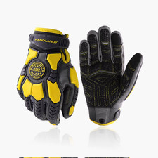 Heavy Duty Work Gloves for Men, Cut 6 Safety Impact Protection Working Gloves To