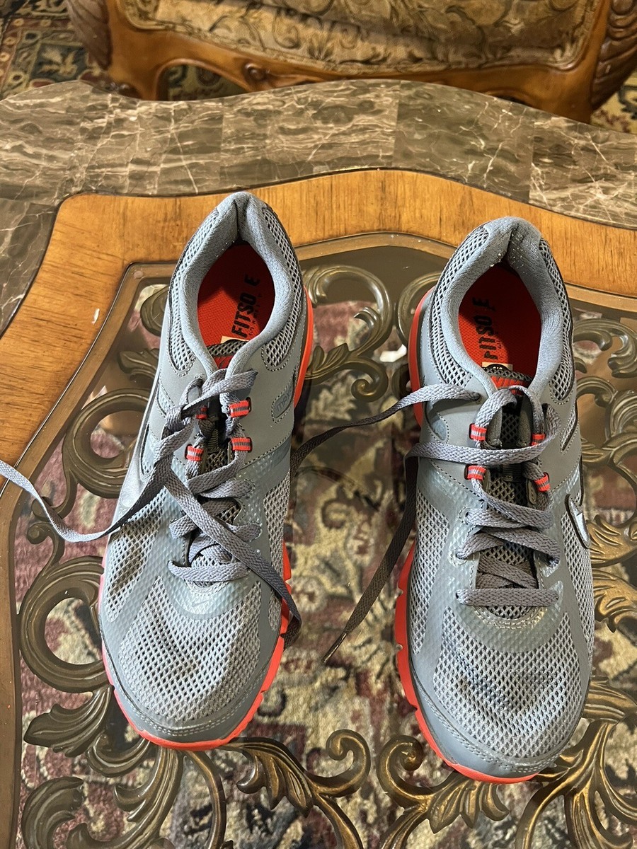 Nike Air Max Defy Run Grey Red Mens Running Shoes size