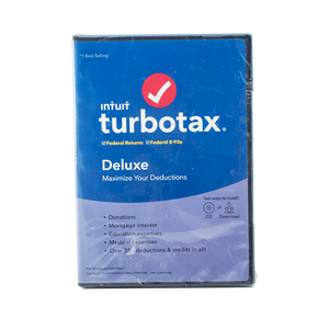 turbotax deluxe federal + e-file + state 2017, for pc/mac, traditional disc turbotax deluxe federal + e-file + state 2017, for pc/mac, traditional disc