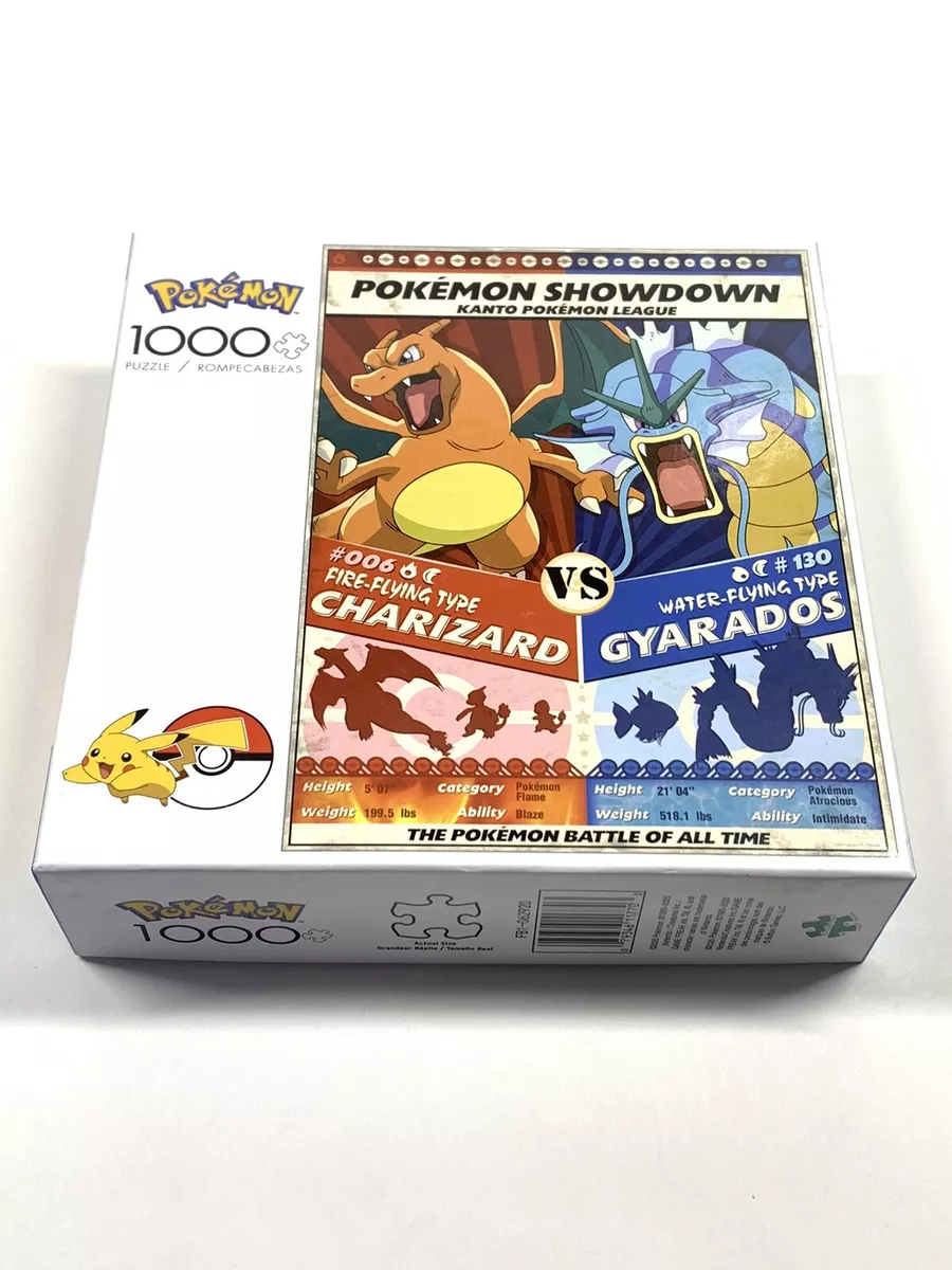 Brand Née Pokemon Showdown: Charizard V. Gyarados 1000 Piece Jigsaw Puzzle  