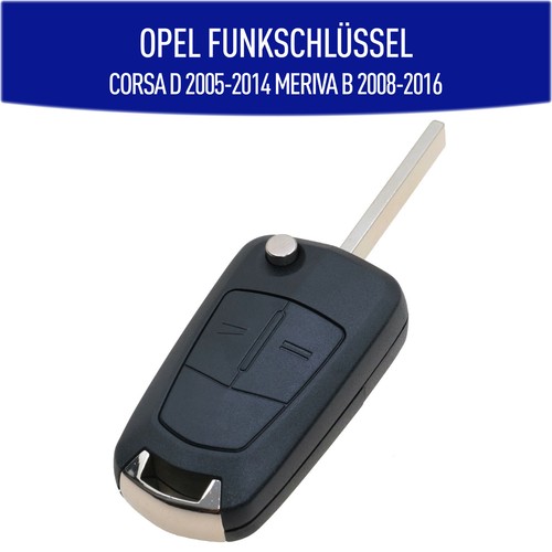 Chiave radio chiave pieghevole Opel Corsa D Zafira B Astra H 433 MHz 2 tasti - Foto 3 di 6