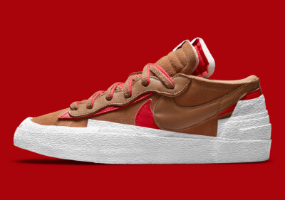 sacai×NIKE☆BBLAZER LOW BRITISH TAN スニーカー 【UK発】 Nike x Sacai Blazer Low “British Tan”: Double the Shoe? -