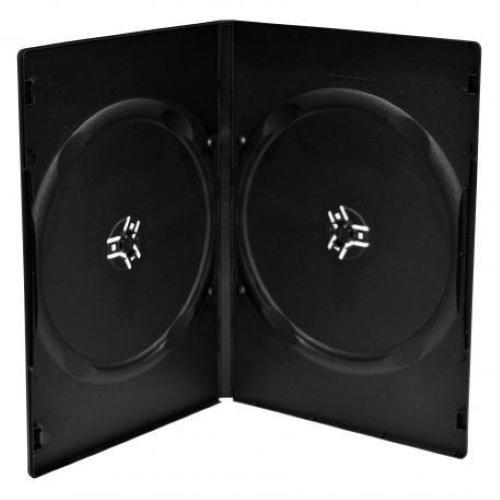 CUSTODIA DVD DOPPIA SLIM 7MM NERA 20PZ - Afbeelding 2 van 2