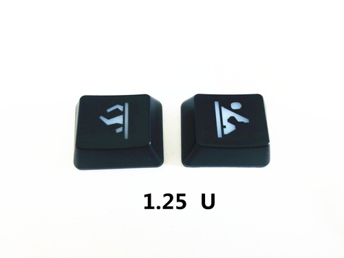 2 Pcs 1.25 U 1.5 U Backlit Keycaps Ctrl Win Alt for ANSI Razer Corsair Keyboard - Picture 8 of 9