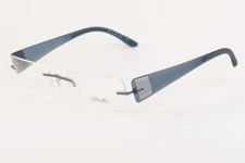 Silhouette 7596 406053 Titan Edge Slate Blue Eyeglasses 7596 40 6053 52mm