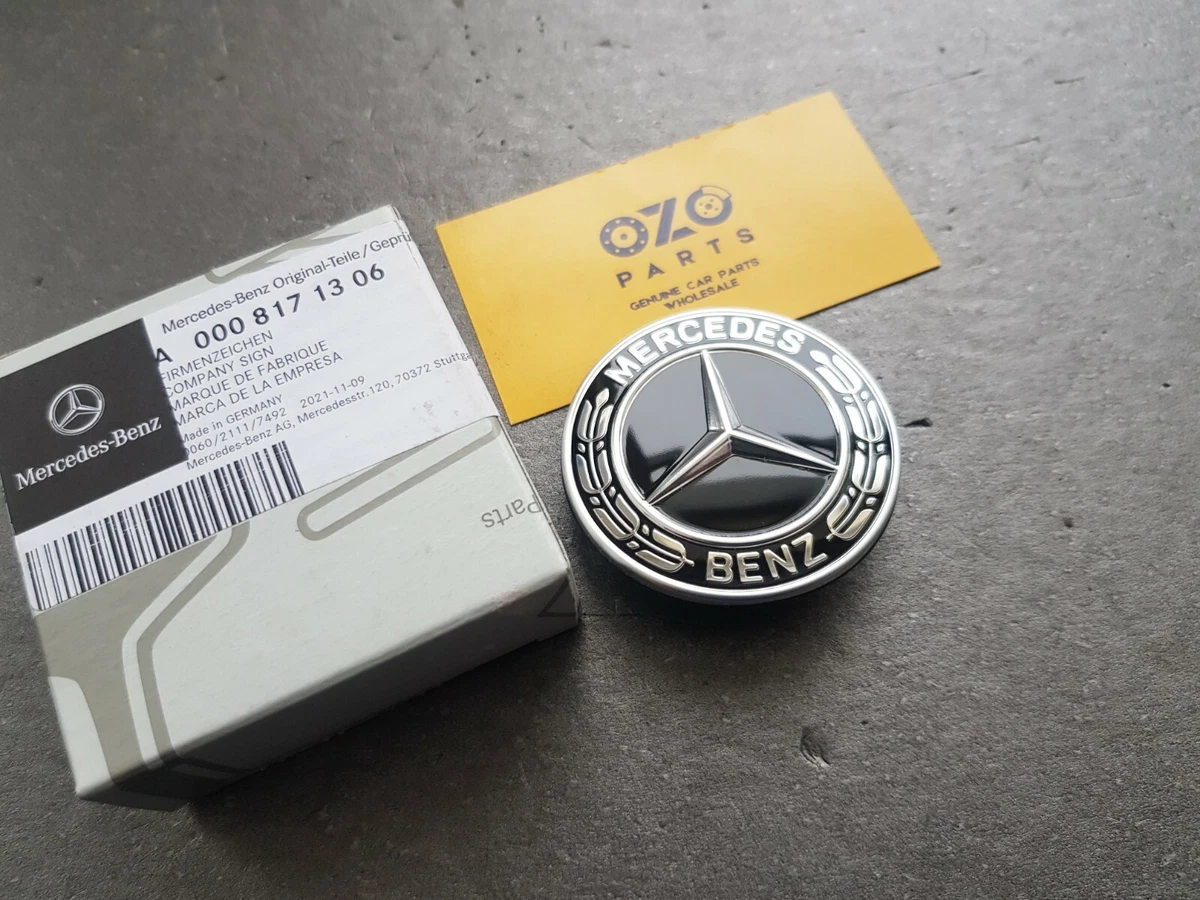Genuine Mercedes-Benz Hood Badge Emblem A0008171306 BLACK | eBay 
