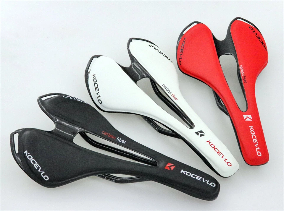 Asiento de ciclismo de fibra de carbono cuero MTB bicicleta de carretera sillines asiento hueco rieles de carbono Foto 4 de 4