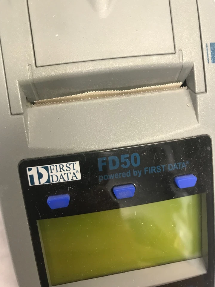 First Data FD50 Credit Card Terminal Wired - Image 4 of 4