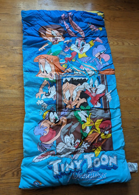 Rare Tiny Toon Adventures Child Sleeping Bag Comforter Blanket Babs Buster Bunny