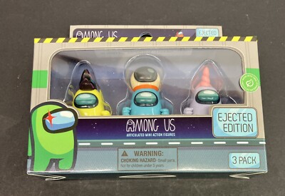 Among Us 3 Piece Ejected Edition Mini Figurines Toikido Horn New in Package