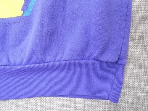 Vintage Mickey Mouse Sweater Crew Neck allison Medium Purple Sweatshirt - Picture 3 of 13