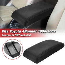 Fit 1996-2002 Toyota 4runner Center Console Lid Armrest Leather Cover Trim Black