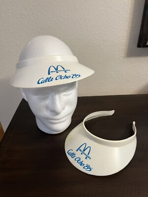 McDonalds Vintage 1985 Plastic Visors ~ Miami  Calle Ocho  Music Festival ~ Rare