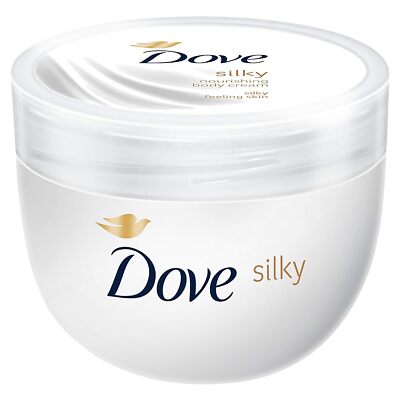 Dove Silky Nourishment Body Cream 10.1 Oz Moisturizer For Radiant Soft Skin