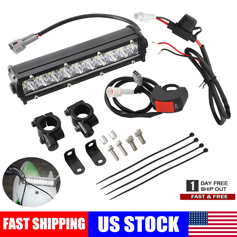 LED Headlight Light Bar Kit For Kawasaki KLX110 KX250F 450F 100