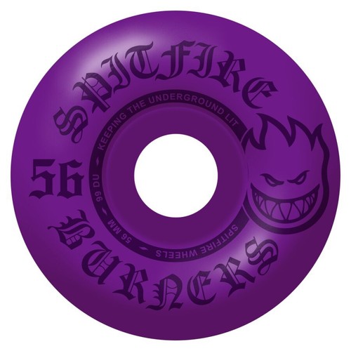 Ruedas de skate Spitfire Burners púrpura 56 mm 99a