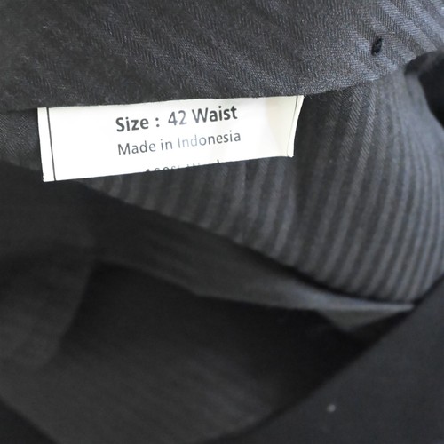 Pronto Uomo Platinum 48L 40x30 Black 100% Wool Mens Jacket Pants Suit - Picture 10 of 12