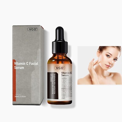 Vitamin C Serum für Gesicht, Gesichtsserum mit Vitamin E & Hyaluronsäure, von VCO