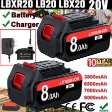 20V 8.0Ah MAX Lithium-ion Battery for Black and Decker 20 Volt LBXR20 LB20 LBX20