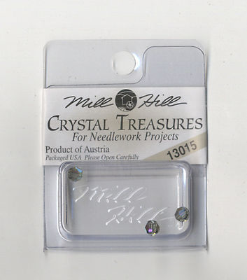 Mill Hill Crystal Treasures - Round Bead Black Diamond AB #13015