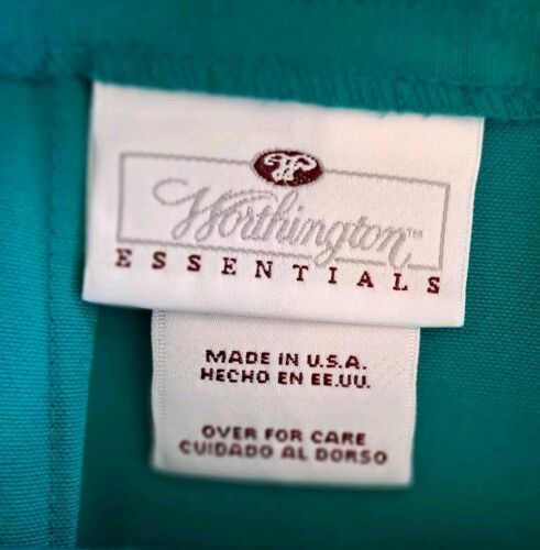 Two Worthington Essentials Vintage Women’s 16 Pencil Skirts 1 Turquoise 1 Beige - Picture 3 of 15
