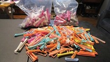 VINTAGE PLASTIC PERMANENT RODS LARGE LOT OF 300