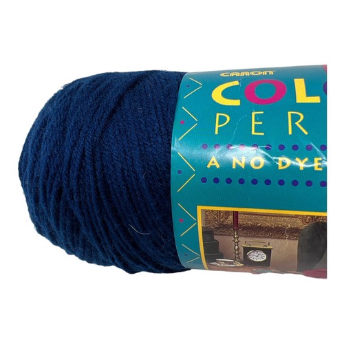 Lot of 4 Skeins Caron Colour Perfect Classic Navy Yarn - Picture 2 of 5