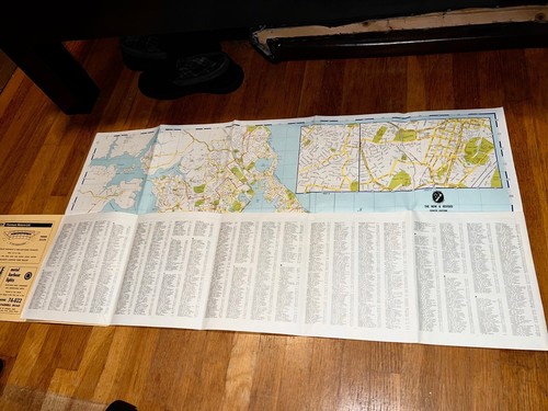 1950s NEW ZEALAND Department MAP of AUCKLAND CITY & SUBURBS VTG FOLDOUT & ADDS👀 - Picture 4 of 8