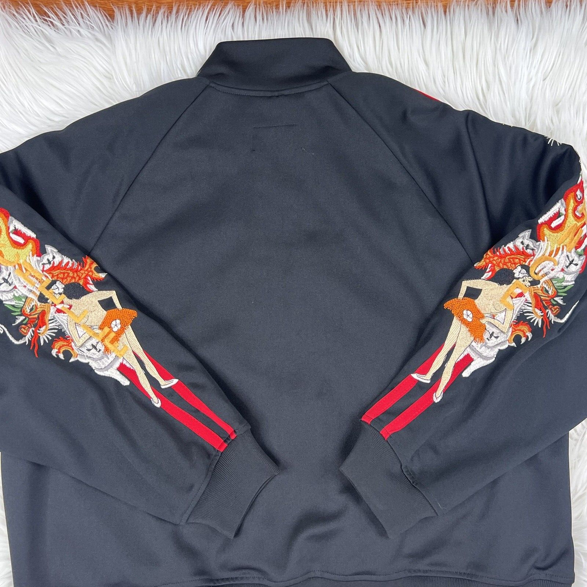 DOUBLET Strangest Comfort Men Black Red Chaos Embroidered DOUBLET Strangest Comfort Men Black Red Chaos Embroidered