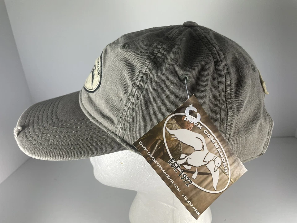 Duck Commander Duck Dynasty Distressed Olive Hat Cap Camo Arise Kill Eat Hunt - Image 4 of 4