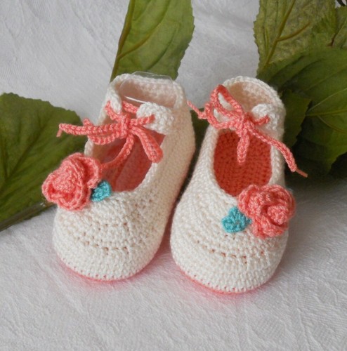 Zapatos, patucos bebé realizados a mano de 3/6 meses. | eBay