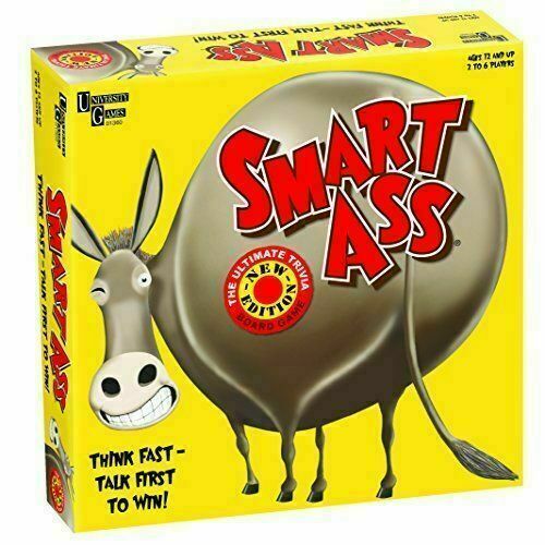 Smart Ass Trivia Family Board Game Party Fun Think&Talk Fast Game.