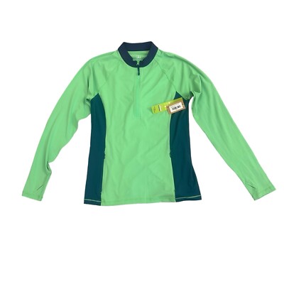 Title Nine Sunbuster Pullover Womens Sz M Quarter Zip Golf Long Sleeve NEW 