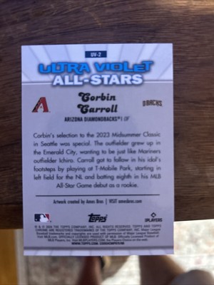 2024 Topps Chrome Corbin Carroll Ultra Violet All Stars #UV-2  